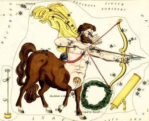 A drawing of a constellation