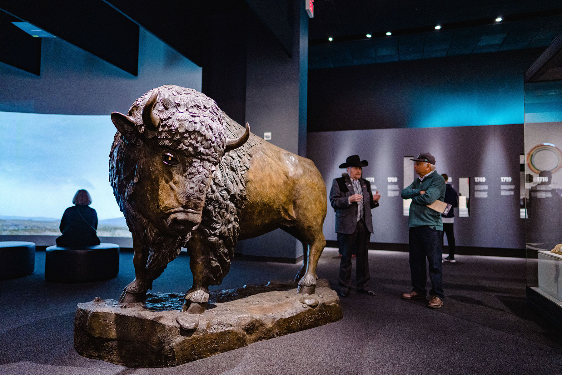The "Many Languages" experience is located at the end of the museum's 15,000 square foot introductory exhibition, "Becoming Texas"