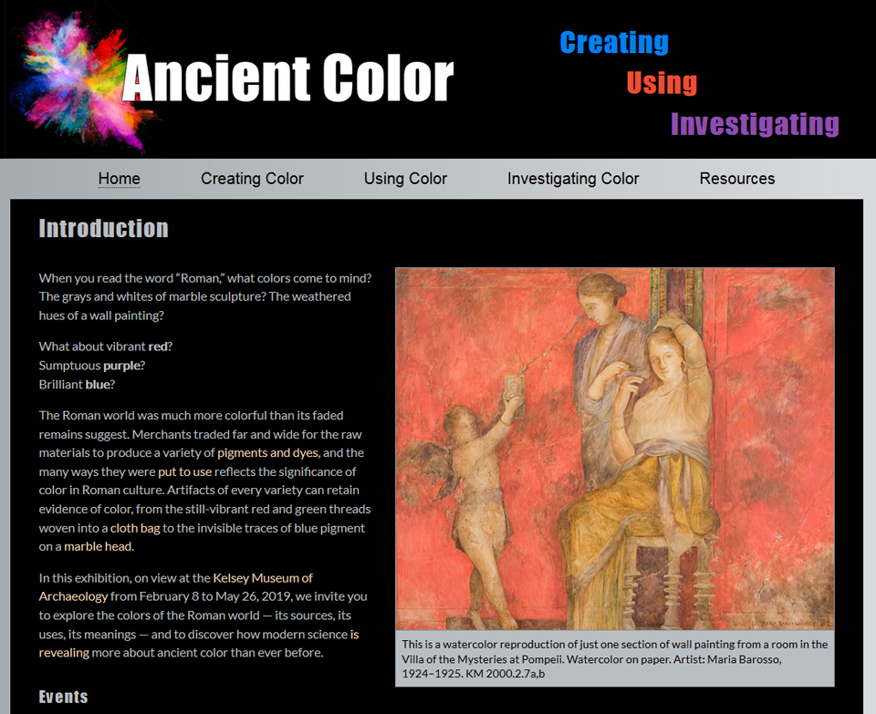 Ancient Color: Home page