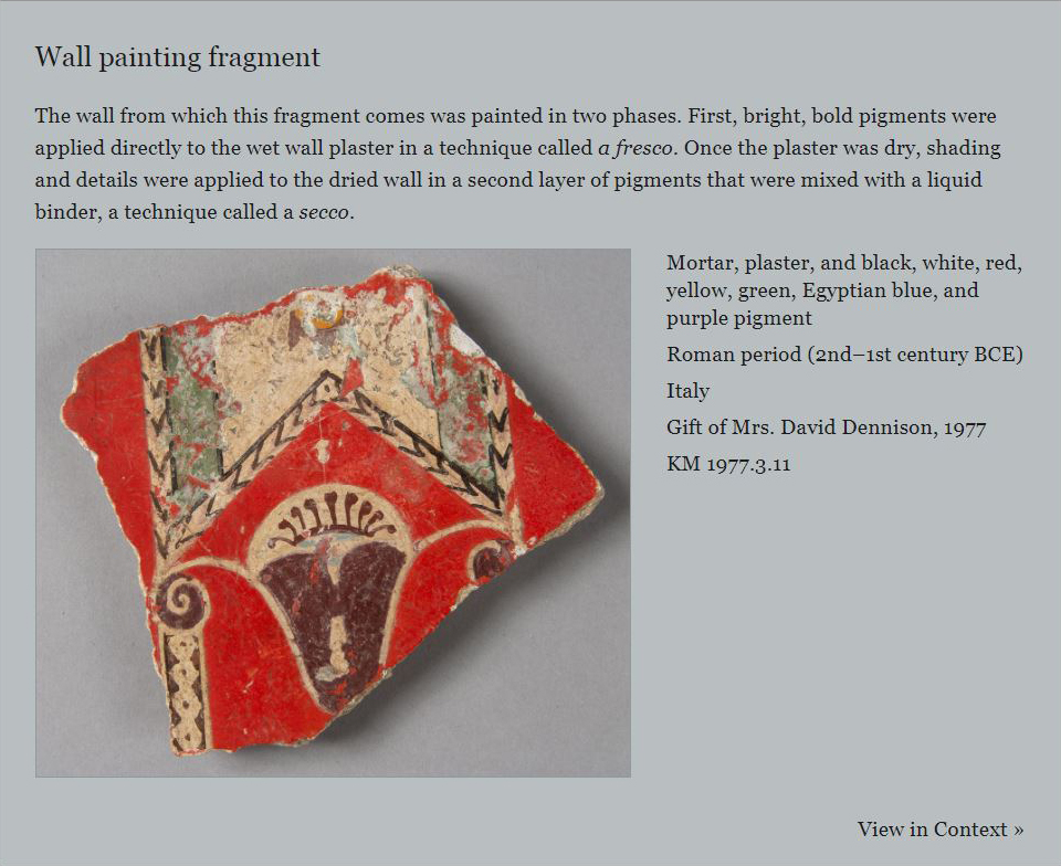 Wall painting fragment