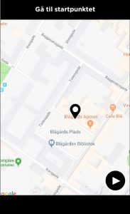 A screenshot of map interface on the mobile phone. 
