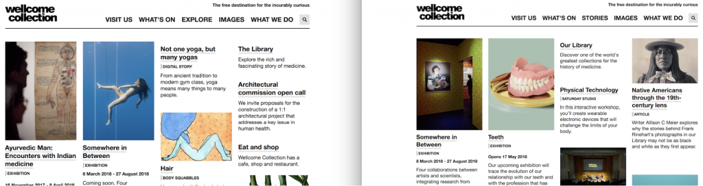 A screenshot of A/B testing on their website.